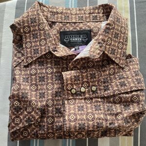 Rodeo Carte Shirt Adult 3XL Pearl Snap Western Rancher Cowboy Mens